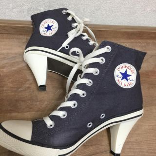 コンバース(CONVERSE)のコンバース ヒール スニーカー ネイビー(スニーカー)