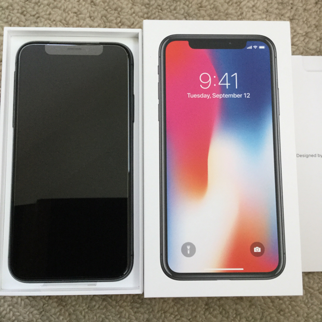 SIMフリー iPhoneX 64GB ブラック 極美品