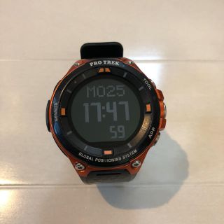 カシオ(CASIO)の最終値下げ！CASIO PRO TREK smart オレンジ(腕時計(デジタル))