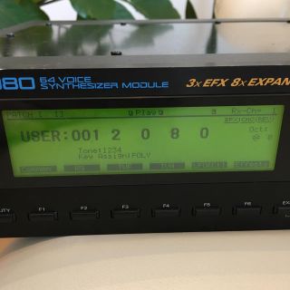 ローランド(Roland)の【値下げ中】業界標準Roland JV-2080 拡張ボート2枚付き｜電池交換済(キーボード/シンセサイザー)