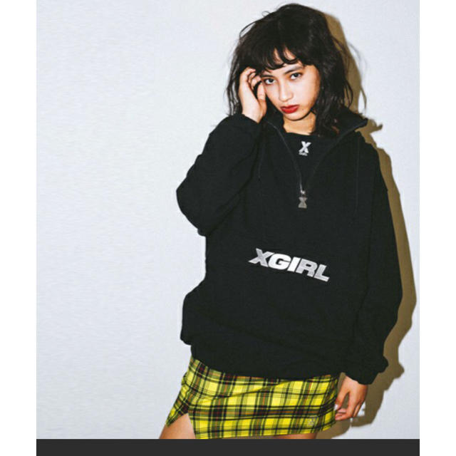 X-girl ANORAK SWEAT TOP