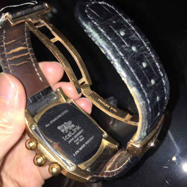 AVALANCHE(アヴァランチ)のICE LINK PHAT Ice ローズゴールド ダイヤモンド ジャンク メンズの時計(腕時計(アナログ))の商品写真
