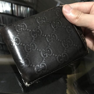 グッチ(Gucci)のGUCCI シマライン グッチッシマ 二つ折り ウォレット 財布 難有り(折り財布)