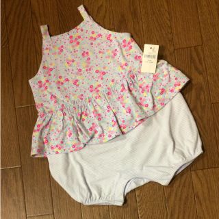 ベビーギャップ(babyGAP)の【新品、未使用】ベビーギャップ ショートオール 70センチ(カバーオール)