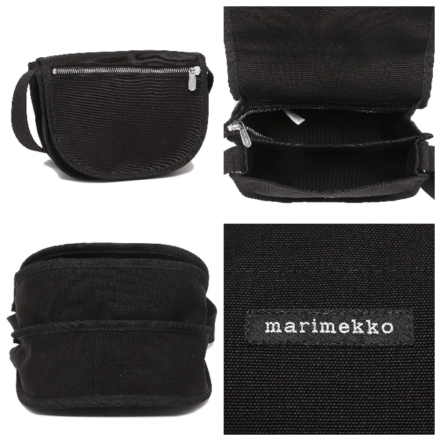 marimekko(マリメッコ)のマリメッコ ショルダーバッグ 44310 KERTTU 1 ☆BLACK レディースのバッグ(ショルダーバッグ)の商品写真