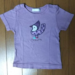 フーセンウサギ(Fusen-Usagi)のリシェス 小鳥 Tシャツ 80(Ｔシャツ)