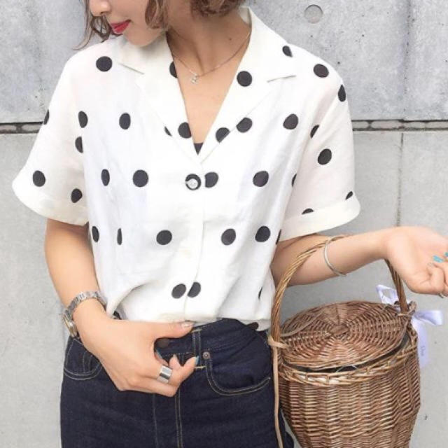 Moussy HALF SLEEVE LINEN DOT SHIRT