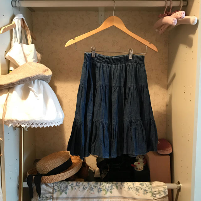 最終価格????????us vintage denim skirt.