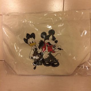 ディズニー(Disney)のB'z ミッキー コラボ ランチトート ナチュラル 白(トートバッグ)