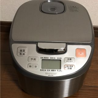 シャープ(SHARP)の炊飯器（5.5合)  SHARP  シルバー(炊飯器)