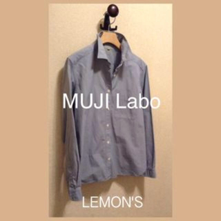 ムジルシリョウヒン(MUJI (無印良品))のサックスブロードシャツ  size:S(シャツ/ブラウス(長袖/七分))