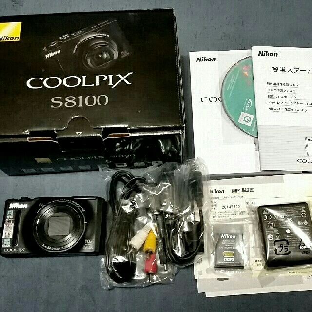 値下げ　美品　Nikon coolpix s8100 ブラック