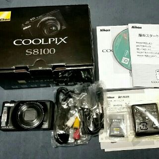 ニコン(Nikon)の値下げ　美品　Nikon coolpix s8100 ブラック　 (コンパクトデジタルカメラ)