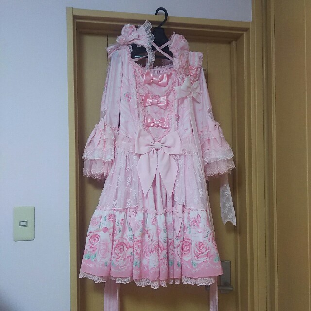 Angelic Pretty romanticRoseletter ドレスセットひざ丈ワンピース