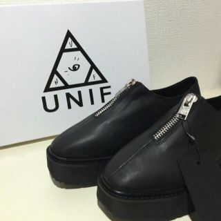 ユニフ(UNIF)のUNIF OUTPUT CREEPER/black(ブーツ)