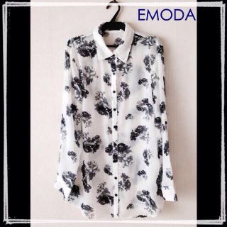 エモダ(EMODA)のEMODA フラワーシフォンブラウス(シャツ/ブラウス(長袖/七分))