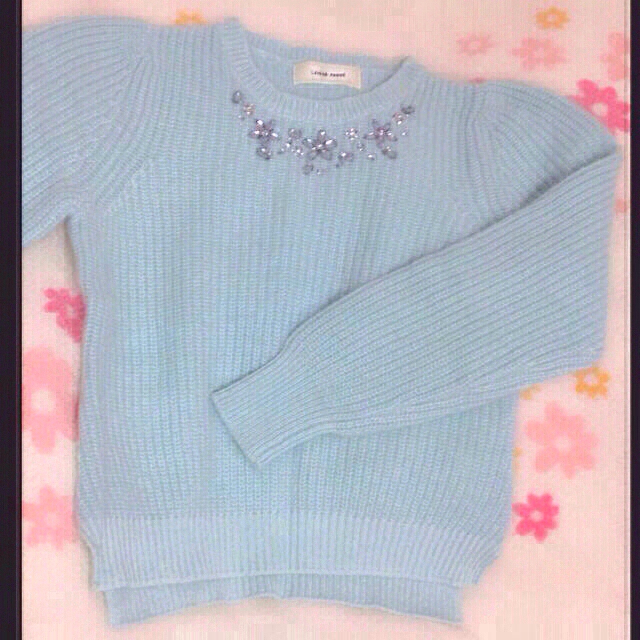 LAISSE PASSE(レッセパッセ)のレッセパッセ♡ビジューアンゴラニット♡ レディースのトップス(ニット/セーター)の商品写真