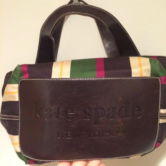 kate spade new york(ケイトスペードニューヨーク)のケイトスペード ストライプ ハンドバッグ レディースのバッグ(ハンドバッグ)の商品写真