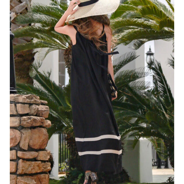 room306 CONTEMPORARY(ルームサンマルロクコンテンポラリー)のglamlips Linen Stripe Maxi One-piece レディースのワンピース(ロングワンピース/マキシワンピース)の商品写真