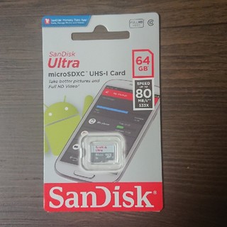 サンディスク(SanDisk)の新品未使用 microSD SanDisk Ultra 64GB

(その他)