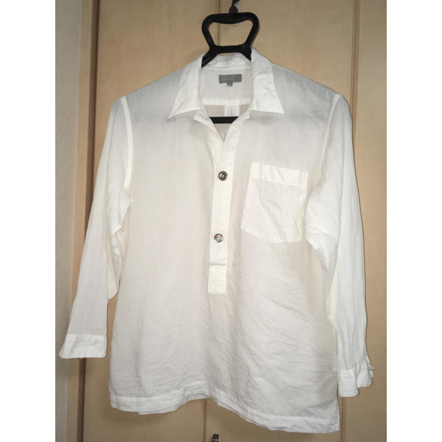 MARGARET HOWELL(マーガレットハウエル)のマーガレットハウエル 7分袖 白シャツ メンズのトップス(シャツ)の商品写真