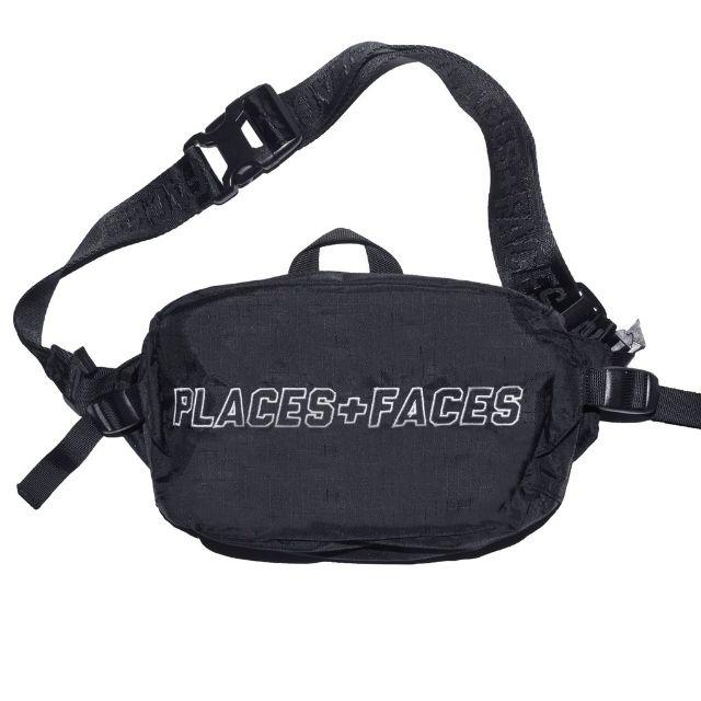 places + faces waist bag blackバッグ