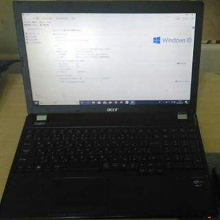 エイサー(Acer)の美品★acer★win10 64bt★SSD240★送料込み!!(ノートPC)