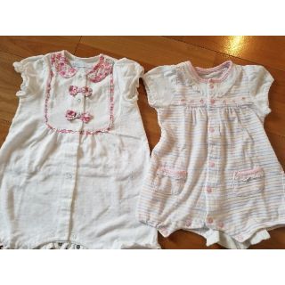 ベベ(BeBe)のbebe　女の子　夏服　ロンパース　セット　60　70(ロンパース)