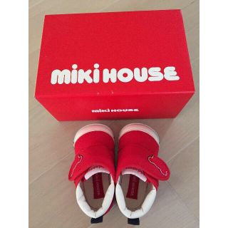 ミキハウス(mikihouse)の格安美品送料込☆ミキハウスファーストベビーシューズ11.5cm(スニーカー)