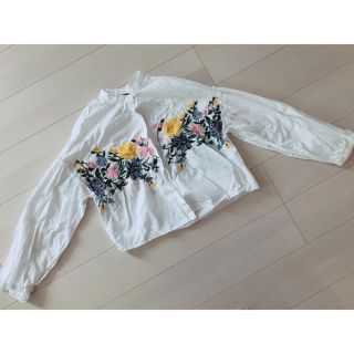 ザラ(ZARA)のZARA 刺繍ブラウス(シャツ/ブラウス(長袖/七分))