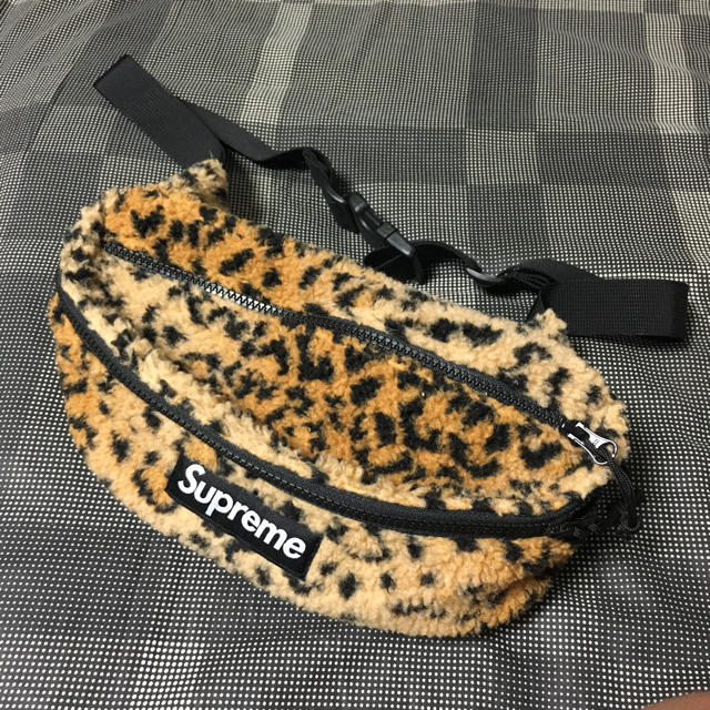 supreme  leopard fleece waist bag シュプリーム