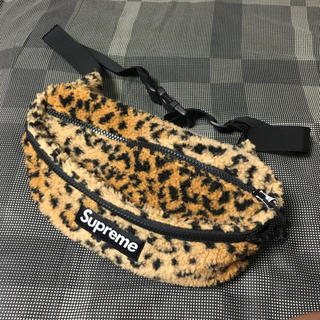 シュプリーム(Supreme)のsupreme  leopard fleece waist bag シュプリーム(ボディーバッグ)