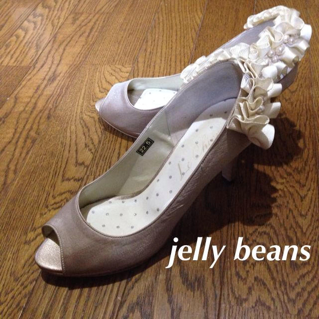 JELLY BEANS(ジェリービーンズ)のjellybeans シャンパンゴールド レディースの靴/シューズ(ハイヒール/パンプス)の商品写真