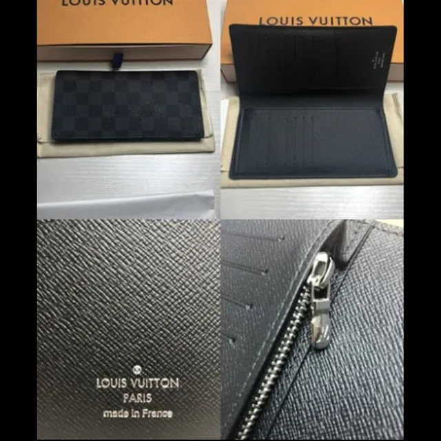 LOUIS VUITTON(ルイヴィトン)のLouis Vuitton ポルトフォイユ・ブラザ ダミエ グラフィット 長財布 メンズのファッション小物(長財布)の商品写真