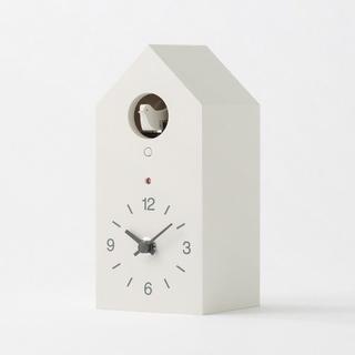 ムジルシリョウヒン(MUJI (無印良品))の無印良品 鳩時計　掛置時計・ホワイト(置時計)