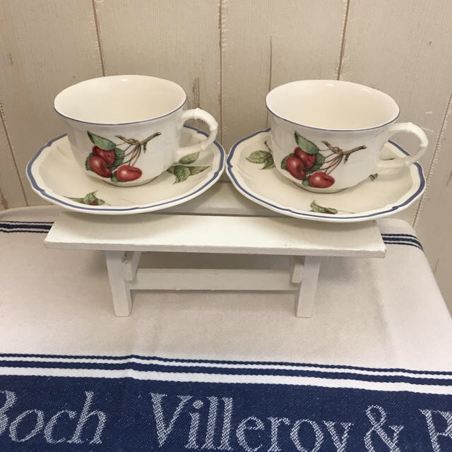 Villeroy\u0026Boch　ビレロイボッホ　カップ\u0026ソーサー　２客セット