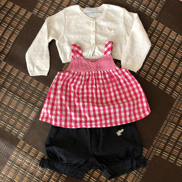 Tartine et Chocolat(タルティーヌ エ ショコラ)の タルティーヌ 3点セット キッズ/ベビー/マタニティのキッズ服女の子用(90cm~)(Tシャツ/カットソー)の商品写真