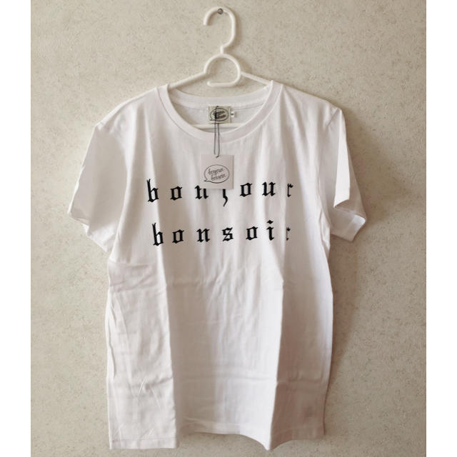 bonjour records(ボンジュールレコーズ)のbonjour records bonjour bonsoir Ｔシャツ レディースのトップス(Tシャツ(半袖/袖なし))の商品写真