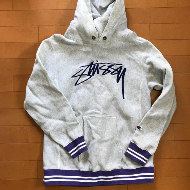 STUSSY   stussy championコラボ パーカーの通販 by こばやし's shop