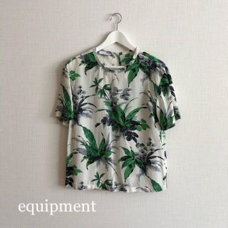 エキプモン(Equipment)の極美品⭐️ equipment／エキプモン プリント シルクシャツ(シャツ/ブラウス(半袖/袖なし))