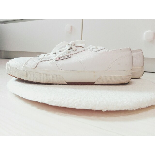 SUPERGA(スペルガ)のたっちゃん様専用です◇◇SUPERGA◇◇  レザー ホワイト 40 レディースの靴/シューズ(スニーカー)の商品写真