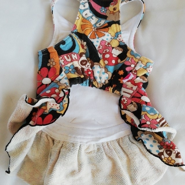 ペット服　女の子用ワンピース ハンドメイドのペット(ペット服/アクセサリー)の商品写真