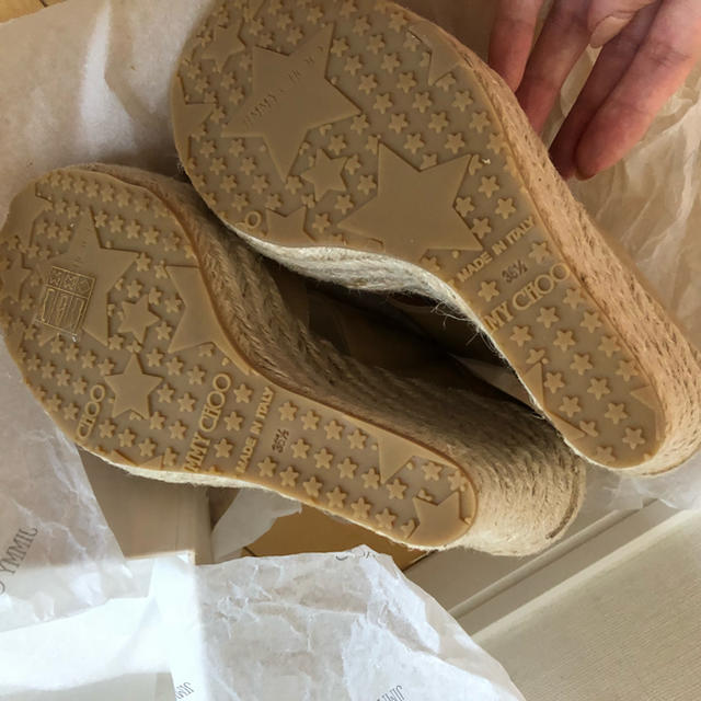 Jimmy choo 新品 ウェッジソールのサンダル Jimmy choo 新品 ウェッジソールのサンダル