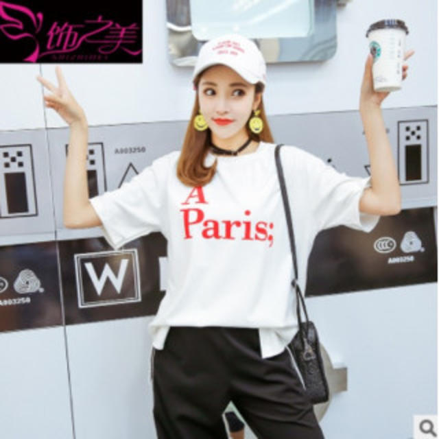 新作入荷 Paris Tシャツ 半袖 おしゃれ トップス 韓国 オルチャン 夏の通販 By めい ラクマ