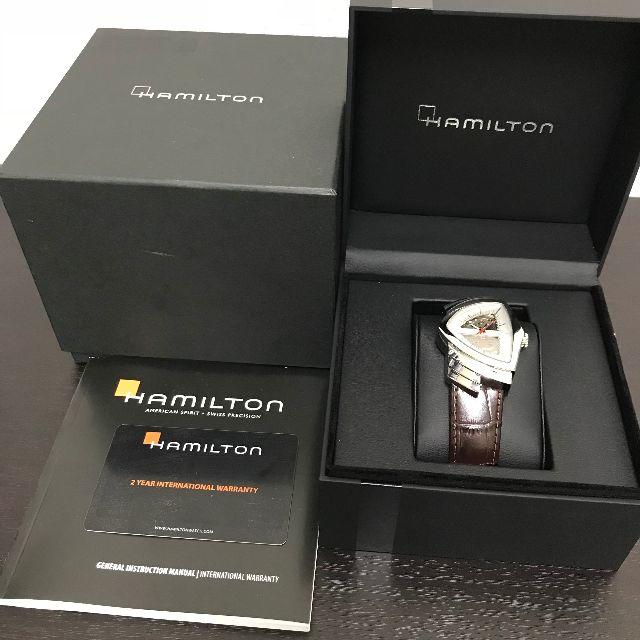 返品不可】 Hamilton - ハミルトン ベンチュラ 腕時計 美品☆ 革ベルト