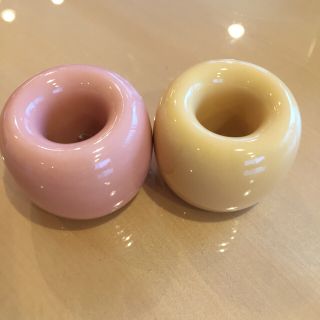 ムジルシリョウヒン(MUJI (無印良品))のMUJI  陶器歯ブラシたて 2個セット♬美品(日用品/生活雑貨)