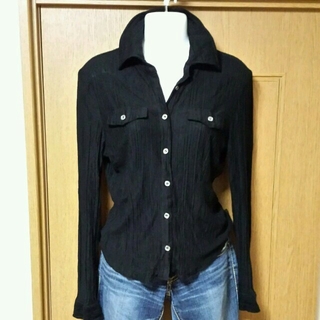 blackシャツ♡(シャツ/ブラウス(長袖/七分))