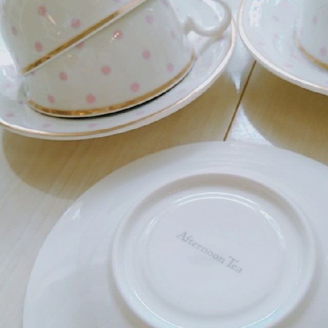 AfternoonTea(アフタヌーンティー)の【美品♡即納】アフタヌーンティー　カップ ソーサー インテリア/住まい/日用品のキッチン/食器(グラス/カップ)の商品写真