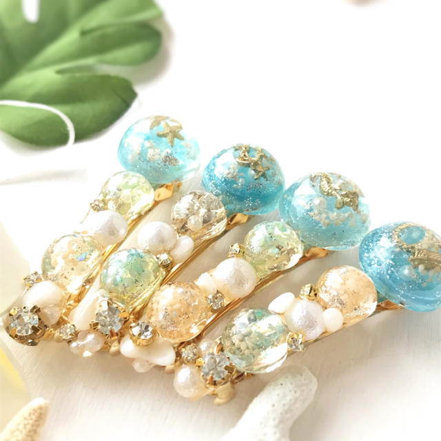 ハンドメイド 海の宝石バレッタの通販 By ひまわり S Shop ハンドメイド 海の宝石バレッタの通販 By ひまわり S Shop