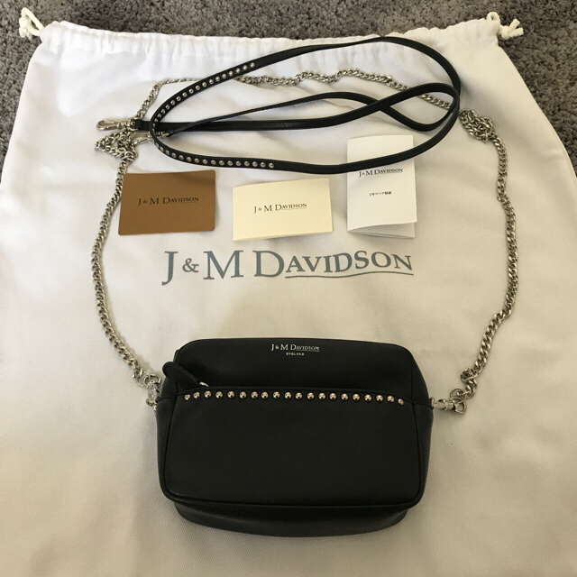 J&M Davidson  リップスティックポシェット牛革カラー